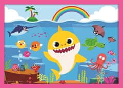 Trefl Puzzle Baby Shark: Család 4 az 1-ben (12,15,20,24 darab)