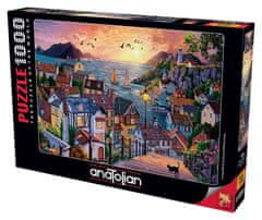 AnaTolian Tengerparti város naplementekor puzzle 1000 darab