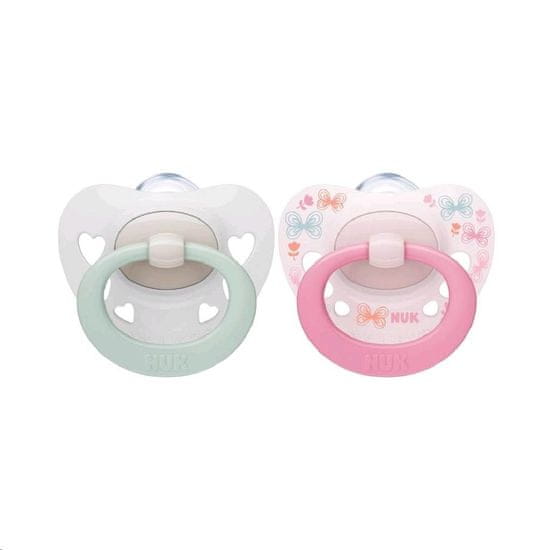 Nuk Signature Soother 0-6m 2db lány - 0-6m