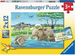 Ravensburger Puzzle Baby állatok 2x12 darab