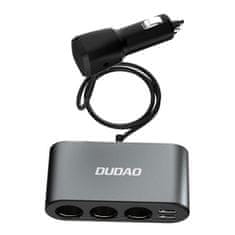 DUDAO R1Pro autós töltő 2x USB / 3x Splitter, fekete