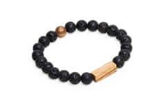 BeWooden Narukvica s perlama Lava Bracelet S = 16-17 cm