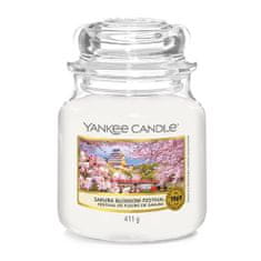 Yankee Candle Gyertya üvegedényben , Sakura Fesztivál, 410 g