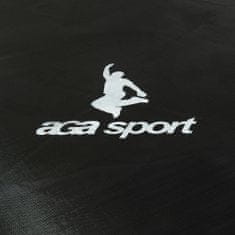 Aga Sport Pro Trambulin 430 cm Rózsaszín + védőháló + létra + cipőtartó zseb