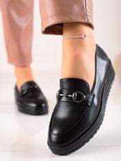 Amiatex Női félcipő 87592 + Nőin zokni Gatta Calzino Strech, fekete, 37