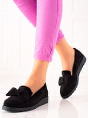 Amiatex Női félcipő 87789 + Nőin zokni Gatta Calzino Strech, fekete, 37