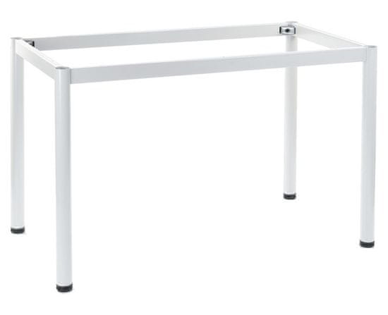 STEMA Fém keret asztalhoz vagy íróasztalhoz NY-A057/O. Kerek láb. Magassága 72,5 cm. Mérete 136x76 cm. Fehér.