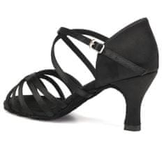 Burtan Dance Shoes Latino tánccipő Havana, fekete 7 cm, 39