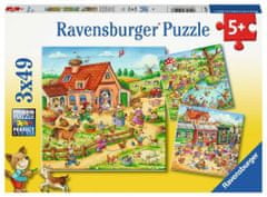 Ravensburger Rejtvény Nyaralás vidéken 3x49 db