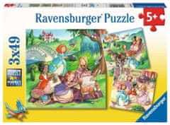 Ravensburger Puzzle Little Princesses 3x49 darab