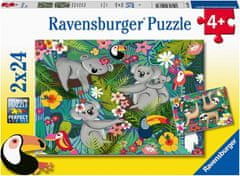 Ravensburger Puzzle Koalák és lajhárok 2x24 darab