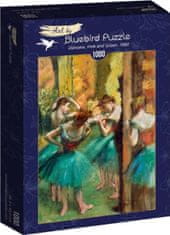 Blue Bird Táncos puzzle - rózsaszín és zöld 1000 darab