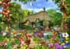 Egy angol házikó puzzle kertje 1500 db