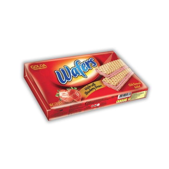 Golda Wafers strawberry – Ostya eperkrémmel 175g