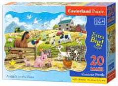 Castorland Puzzle Állatok a farmon MAXI 20 db