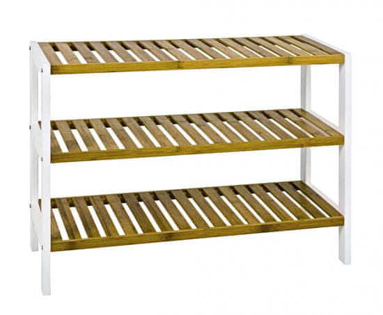 Mørtens Furniture Santos II, 70 cm, fehér / bambusz