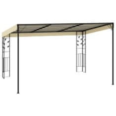 Greatstore krémszínű falra szerelhető pavilon 4 x 3 x 2,5 m