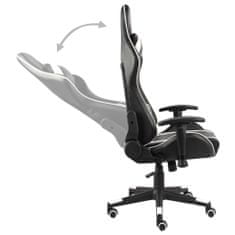 Greatstore fehér PVC forgó gamer szék