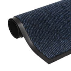 Vidaxl kék négyszögletes szennyfogó szőnyeg 80 x 120 cm 132713