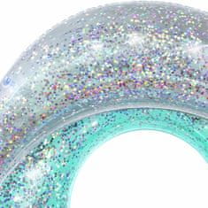 Bestway Felfújható gyűrű 43509 GLITTER DREAM háttámlával 117 cm türkiz türkiz