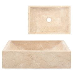 shumee krémszínű márvány mosdókagyló 45 x 30 x 12 cm
