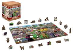 Wooden city Fából készült puzzle Paris Square Berlinben 2 az 1-ben, 505 darab ECO