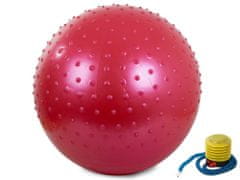 Verk gimnasztikai labda pumpával 55 cm piros
