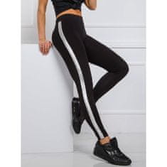 RUE PARIS Női leggings RUE PARIS csíkos fekete RV-LG-R4766.06_342813 S