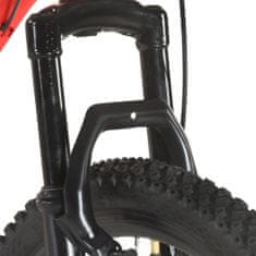 Vidaxl 21 sebességes piros mountain bike 27,5 hüvelykes kerékkel 50 cm 3067218