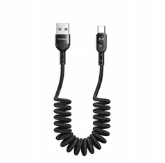 Mcdodo MCDODO OMEGA SPRING GYORS KÁBEL LED USB C TÍPUS 1,8M FEKETE CA-6420