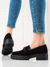 Amiatex Női félcipő 88173 + Nőin zokni Gatta Calzino Strech, fekete, 40