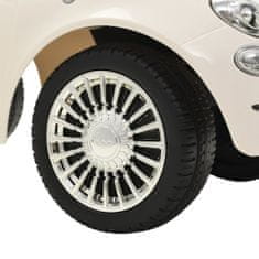 Greatstore fehér ráülős Fiat 500 játékautó