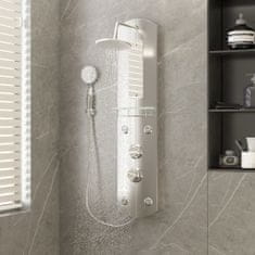 shumee ezüstszínű zuhanypanel 25 x 43 x 110 cm