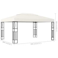 Greatstore krémszínű pavilon 3 x 4 m