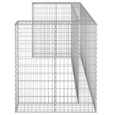 shumee horganyzott acél gabionfal szemeteskukákhoz 250 x 100 x 110 cm