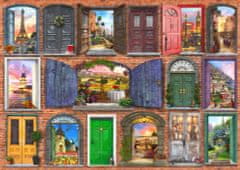 Wooden city Fa puzzle Nyitott és zárt ajtó 2 az 1-ben, 1010 db ECO