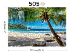 Wooden city Fa puzzle Beach a Paradise Islanden, Karib-tenger 2 az 1-ben, 505 darab ECO