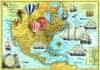 Puzzle Észak-Amerika 1500 darab