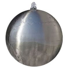 Vidaxl kerti gömb alakú rozsdamentes acél szökőkút LED-fényekkel 30 cm 41683