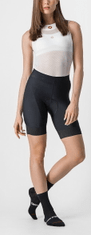 Castelli Női kerékpáros rövidnadrág Prima Short Black/Dark Grey, M, fekete/sötét szürke