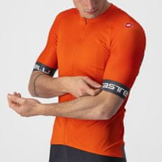 Castelli Férfi kerékpáros mez Entrata VI Jersey Fiery Red/Dark Gray-Ivory, XXL, narancssárga