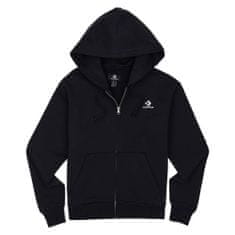 Converse Pulcsik fekete 173 - 177 cm/L Embroidered Feece FU Zip Hoodie