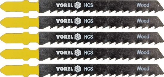 Vorel  100 mm-es szúrófűrészlap fához, műanyag és forgácslap TPI8 5 db