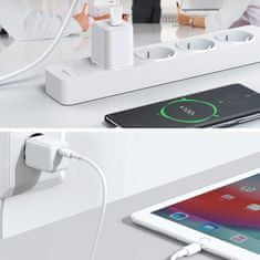 Joyroom Mini Fast Charger hálózati töltő adapter USB-C 25W 3A, fehér