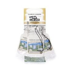 Yankee Candle Papír autósillatosító Tiszta pamut (Clean Cotton) 3 db