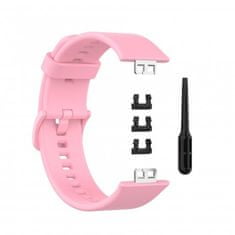 BStrap Silicone szíj Huawei Watch Fit, light pink