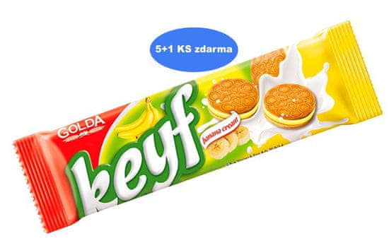 Golda Keyf banan - keksz 50g (5+1 db ingyen)