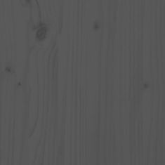Vidaxl szürke tömör fenyőfa könyvszekrény/térelválasztó 80x30x71,5 cm 808185