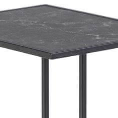 Design Scandinavia Infinity dohányzóasztal, 63 cm, fekete