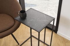 Design Scandinavia Infinity dohányzóasztal, 63 cm, fekete